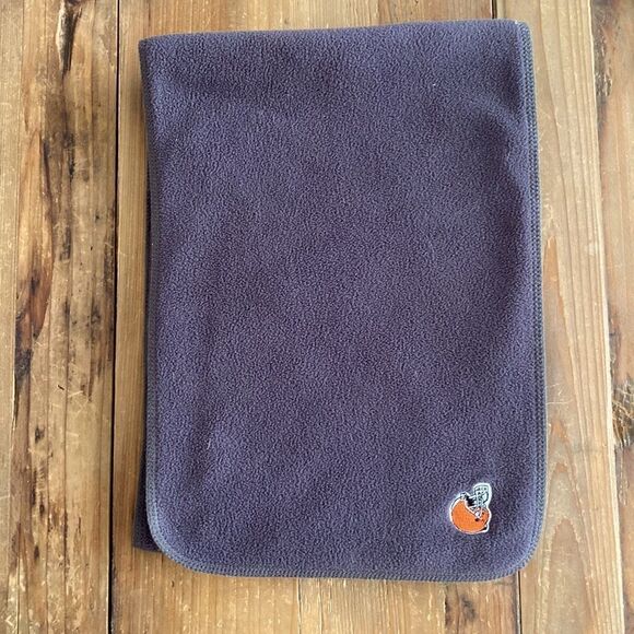 Vintage Cleveland Browns Fleece Scarf Embroidered Logo Brown Unisex 45”x 9.5” - Picture 6 of 11